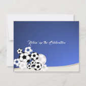 Fußball Einladung Bar Mitzvah Empfang Card (Vorderseite)