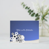 Fußball Einladung Bar Mitzvah Empfang Card (Stehend Vorderseite)