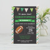 Fußball Einladung zum 1. Geburtstag Party (Stehend Vorderseite)