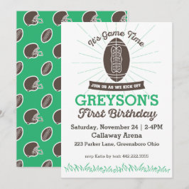 Fußball Einladung zum ersten Geburtstag