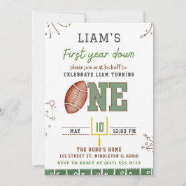 Fußball Einladung zum ersten Geburtstag, redaktion