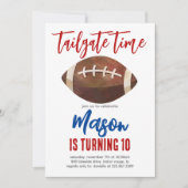 Fußball Einladung zum Geburtstag (Vorderseite)