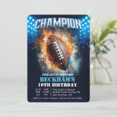 Fußball Einladung zum Geburtstag (Stehend Vorderseite)