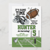 Fußball Einladung zum Geburtstag (Vorderseite)