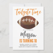 Fußball Einladung zum Geburtstag (Vorderseite)