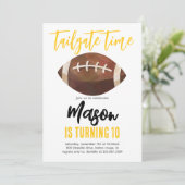 Fußball Einladung zum Geburtstag (Stehend Vorderseite)