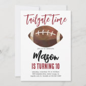 Fußball Einladung zum Geburtstag (Vorderseite)