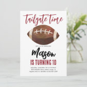 Fußball Einladung zum Geburtstag (Stehend Vorderseite)