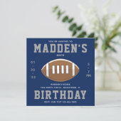 Fußball Einladung zum Geburtstag | Football-Party (Stehend Vorderseite)