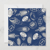 Fußball Einladung zum Geburtstag | Football-Party (Rückseite)