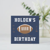 Fußball Einladung zum Geburtstag | Football-Party (Stehend Vorderseite)