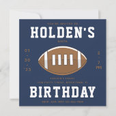 Fußball Einladung zum Geburtstag | Football-Party (Vorderseite)