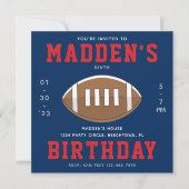 Fußball Einladung zum Geburtstag | Football-Party (Vorderseite)