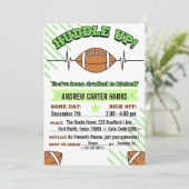 Fußball Einladungen zum Geburtstag für Jungen pack (Stehend Vorderseite)