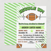 Fußball Einladungen zum Geburtstag für Jungen pack (Vorne/Hinten)