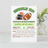 Fußball Einladungen zum Geburtstag für Jungen pack (Stehend Vorderseite)