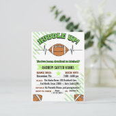 Fußball Einladungen zum Geburtstag für Jungen pack (Stehend Vorderseite)