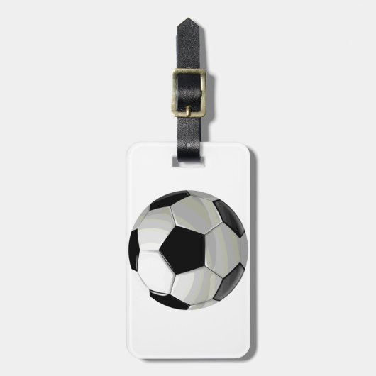 Fußball-Einzigartigkeit Gepäckanhänger (Vorderseite vertikal)