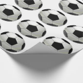Fußball-Einzigartigkeit Geschenkpapier (Ecke)