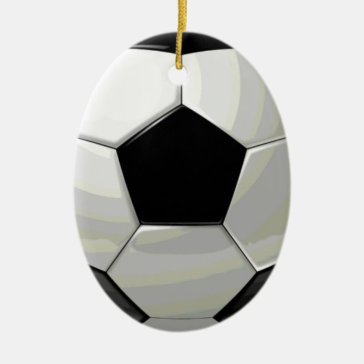 Fußball-Einzigartigkeit Keramik Ornament (Vorne)