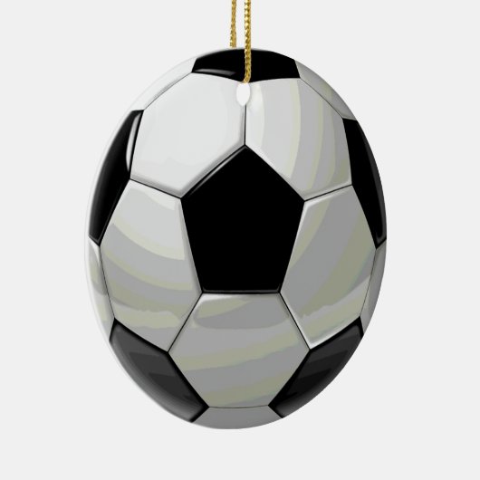 Fußball-Einzigartigkeit Keramik Ornament (Rechts)