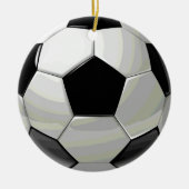 Fußball-Einzigartigkeit Keramik Ornament (Vorne)