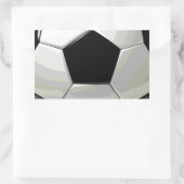 Fußball-Einzigartigkeit Rechteckiger Aufkleber (Tasche)