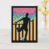 Fußball Eis Drip Jungen Jugendspieler Fan Ameri Karte (Gelbe Blume)
