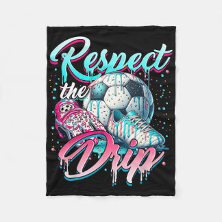 Fußball Eiscreme Streusel Thema Jugend Respektiert Fleecedecke