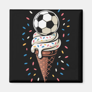 Fußball Eiscreme-Tropfen Männer Frauen Spiel Fußba Magnet