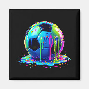 Fußball Eiscreme tropft für Jungen Mädchen Kinder  Magnet