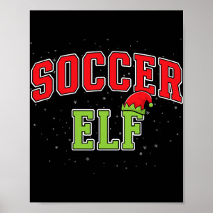 Fußball-Elf-Christmas-Familie-Matching-Gruppe-Xmas Poster