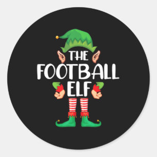 Fußball Elf Matching Familiengruppe Weihnachtsfest Runder Aufkleber