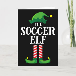 Fußball-Elf-Passende-Familien-Gruppen-Weihnachtsfe Karte