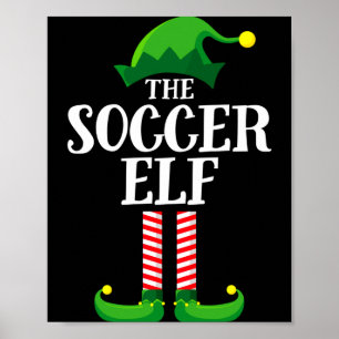 Fußball-Elf passendes Familien-Gruppen-Weihnachtsf Poster