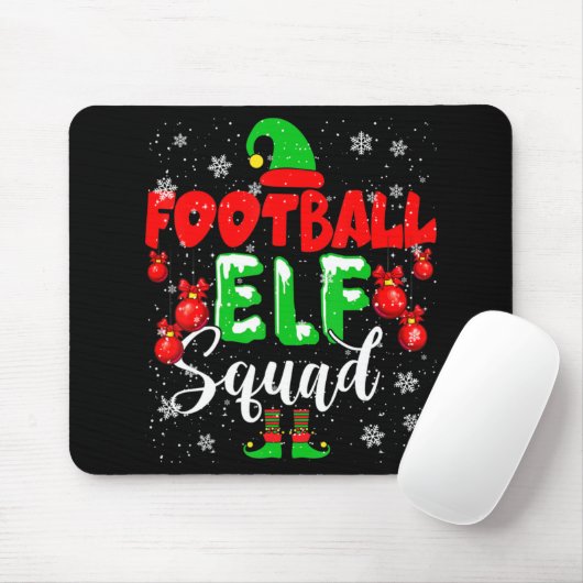 Fußball ELF Squad Spaß Weihnachten ELF Fußball spi Mousepad (Mit Mouse)