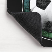 Fußball-Emblem-blaues Grün Mousepad (Ecke)