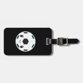 Fußball Emoji Gepäckanhänger (Vorderseite horizontal)