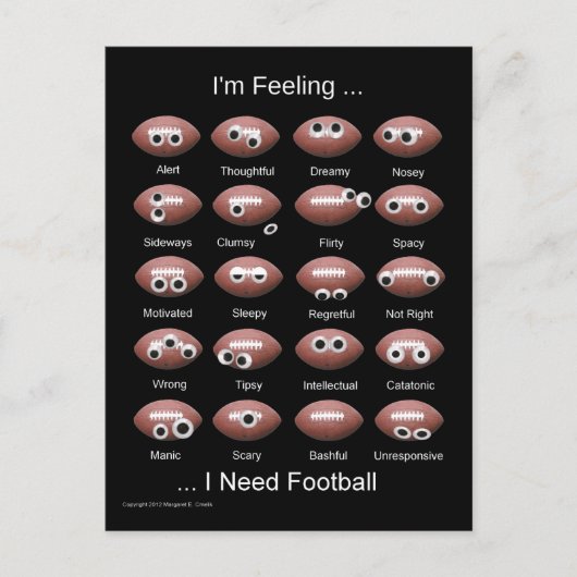 Fußball Emotionen Postkarte (Vorderseite)