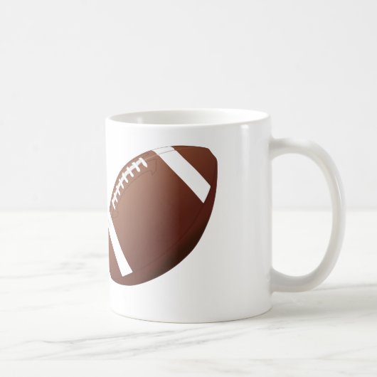 Fußball-Entwurf - weißer Kaffee-Tasse Kaffeetasse (Rechts)