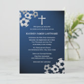 Fußball-Erste Kommune Einladung (Stehend Vorderseite)