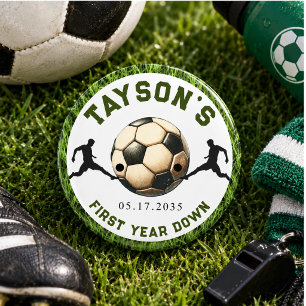 Fußball Erster Geburtstag 1. Geburtstag Button
