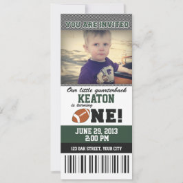 Fußball-erster Geburtstag Einladung