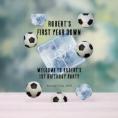 Fußball Erster Geburtstag Party Acrylschild (Neutral)