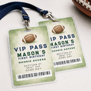 Fußball Erster Geburtstag VIP-Pass Gast Ausweis