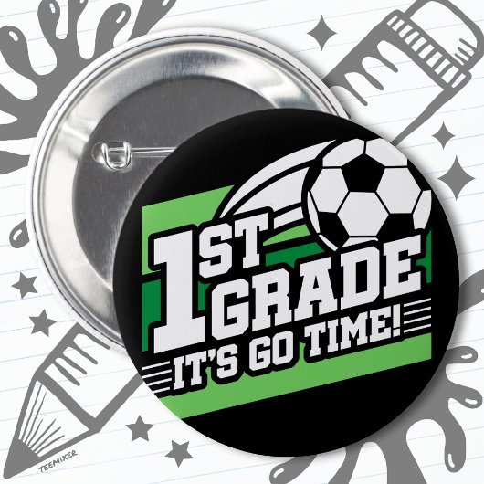 Fußball erster Klasse zurück zur Schule Button