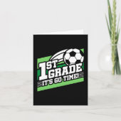 Fußball erster Klasse zurück zur Schule Karte (Vorderseite)