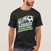 Fußball erster Klasse zurück zur Schule T-Shirt (Vorderseite)