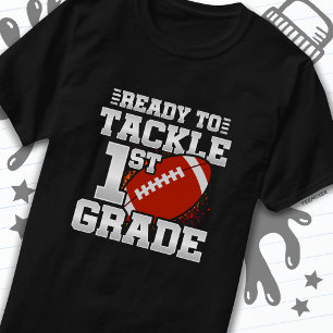 Fußball erster Tag 1. Klasse zurück zur Schule T-Shirt