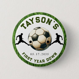 Fußball Erstes Jahr ab 1. Geburtstag Button